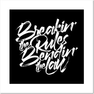 BREAKING THE RULES Posters and Art